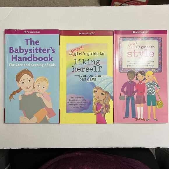 Set of 3 American Girl Books Paperback Babysitting Confidence and Style - Picture 1 of 14